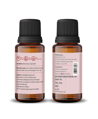 Korus Essential Winter Green Essential Oil - 15ml - HNW GLOBAL
