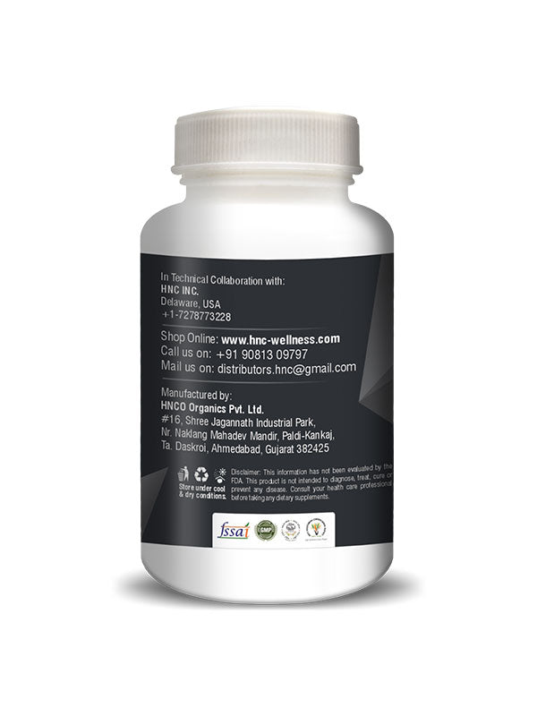 H&C Shilajit Extract Veg. Capsules - 450mg, 60 Counts | for Stamina, Powder and Overall Wellness