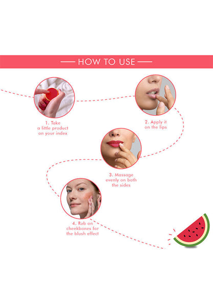 Korus Essential Watermelon Lip & Cheek Tint Balm - 8 Grams